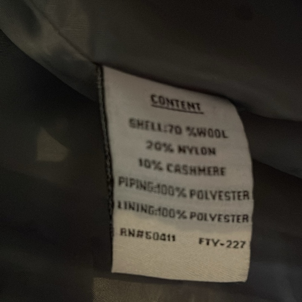 Wool cashmere blend dress coat - Picture 6 of 6